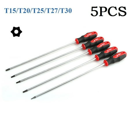 

5pcs 400mm Extra Long Torx Screwdriver Magnetic Screw Drive Home Repair Tools