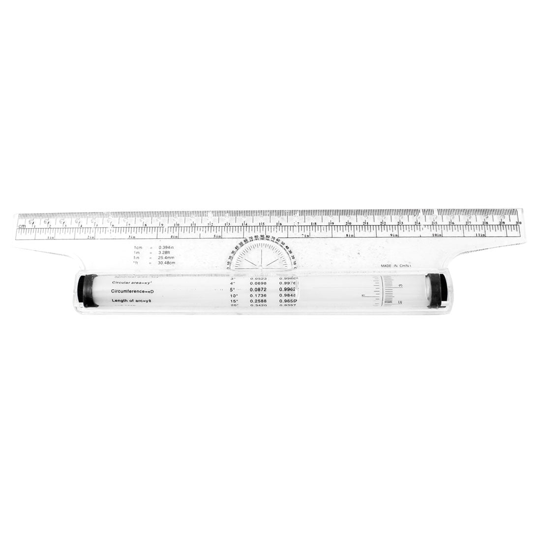 YUEZPKF Accurate Rolling Parallel Ruler Foot Inch Metric Angle Rule Balancing Scale Multi-Purpose 