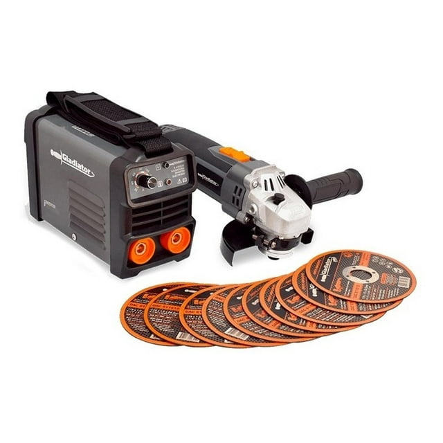 Kit Gladiator Ie4130-aa315/p Soldadora Esmeriladora 10discos gris