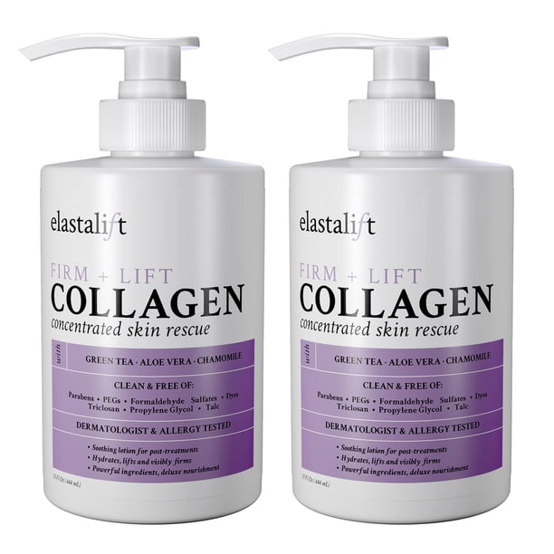 Crema de colágeno Elastalift Loción corporal y humectante facial sin fragancia para mujeres y hombres | Loción de colágeno | Crema reafirmante de la piel | Loción reafirmante y reafirmante para la pie
