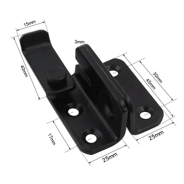 Verrou de Porte Garde-Robe Verrou de Tiroir Sécurité Acier Inoxydable Sans Perçage Verrou de Porte Anti-Vol Quincaillerie Maison