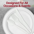 thumbnail image 5 of Smarty 7" White Plastic Disposable Forks 1000ct, 5 of 7