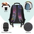 thumbnail image 4 of Bulopur Girls 17 Inch Backpack 4 in 1 Floral Black Cat Print School Bag with Lunch Box, Water Bottle Holder and Pencil Case for Kids, 4 of 8
