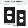 thumbnail image 5 of ZICANCN Outlet Covers Wall Plate, Horror Spider Cover Cobweb Light Switch Cover Decorative, Duplex Toggle Combo 1-Gang, 5 of 9