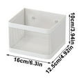 thumbnail image 3 of Magnetic Basket, Mesh Magnetic Refrigerate Organizer, Kitchen Magnetic Storage Box, Hanging Basket Desk Organizer, Space-Saving, No Punch Needed Rack for Bathroom Office, 3 of 6