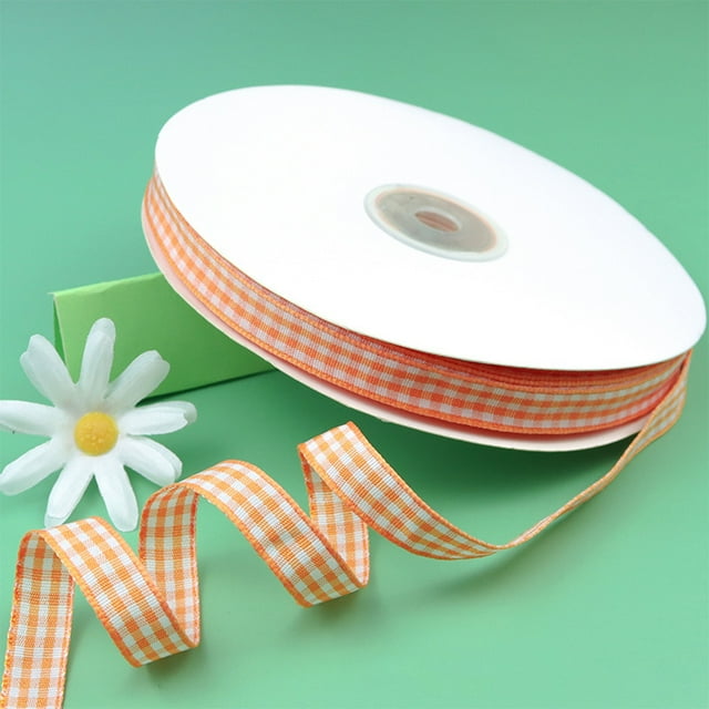 VONKY 1/2/3/5 Widely Ribbon For DIY Crafts Easy To And Fashionable Durable Practical Ribbons For Gift Wrapping tangerine 45m 1 Pc