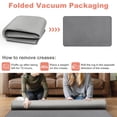 thumbnail image 4 of Nefoso Low Pile Area Rug, 4ft x 6ft Soft Fluffy Area Rugs for Living Room Bedroom Decor Carpet, Light Gray, 4 of 5