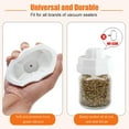 thumbnail image 4 of Lot de 2 Scelleuses sous Vide pour Pots Mason, Accessoire de Scelleuse de Pots Mason Food Saver pour Pots Mason à Ouverture Régulière et Grand, Compatible avec la Machine Universelle de Mise sous Vide pour le Rangement des Aliments, Noir, 4 of 6