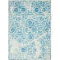 thumbnail image 2 of Nourison Jubilant Distressed Damask Blue 6' x 9' Area Rug, (6' x 9'), 2 of 8