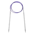 thumbnail image 1 of Agujas de Tejer Circulares Uxcell Tamaño US 7 Aguja de Metal de 40 pulgadas Acero Inoxidable para Proyectos Hechos a Mano DIY Tejer Mantas, 1 of 5