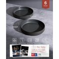 thumbnail image 2 of Juego de cuencos para pasta famiware Star, 7.5 pulgadas, juego de 6, 680 ml, color oscuro mate, 2 of 8
