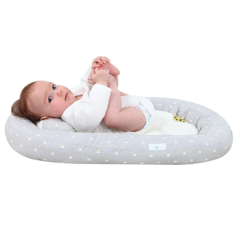baby bassinet for bed portable baby lounger for newborn crib breathable and sleep nest with pillow