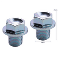 thumbnail image 4 of 6 Pcs Bouchon de Vidange de Carter d'Huile avec Rondelle pour Accord 90009-R70-A00,6 x Bouchons de Vidange de Carter d'Huile Moteur 6 x Rondelles, Argent, 4 of 5
