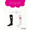 thumbnail image 2 of MeMoi  Fuzzy Heart Knee High Socks - Girls - Female, 10, White, 2 of 7