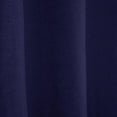 thumbnail image 5 of NixiYa Farmhouse Shower Curtain Ruffle Linen Shower Curtain for Bathroom Navy 72"x72", 5 of 6
