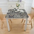 thumbnail image 3 of nygtbtfer Vintage Coffee Theme Table Cloth Round Tablecloth Washable Table Cover for Kitchen Outdoor Valentines Day Decor, 3 of 7
