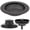Black, variant on HONMEET Kitchen Sink Strainer 3-Pack Stainless Steel Black Drain Covers for Clog Prevention and Drain