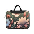 thumbnail image 2 of YFYANG 15.6 inch Universal Laptop Bag Oxford Cloth Laptop Sleeve, Multi-functional Spring Pink Floral Pattern Notebook Computer Messenger Bag Handbag, 2 of 8