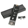 thumbnail image 3 of yeacher Dual-Protocol M.2 NVMe & SATA SSD Enclosure with USB-C, Aluminum Alloy Case, Fast Transfer, Wide Compatibility, Black/Silver Options, 3 of 6