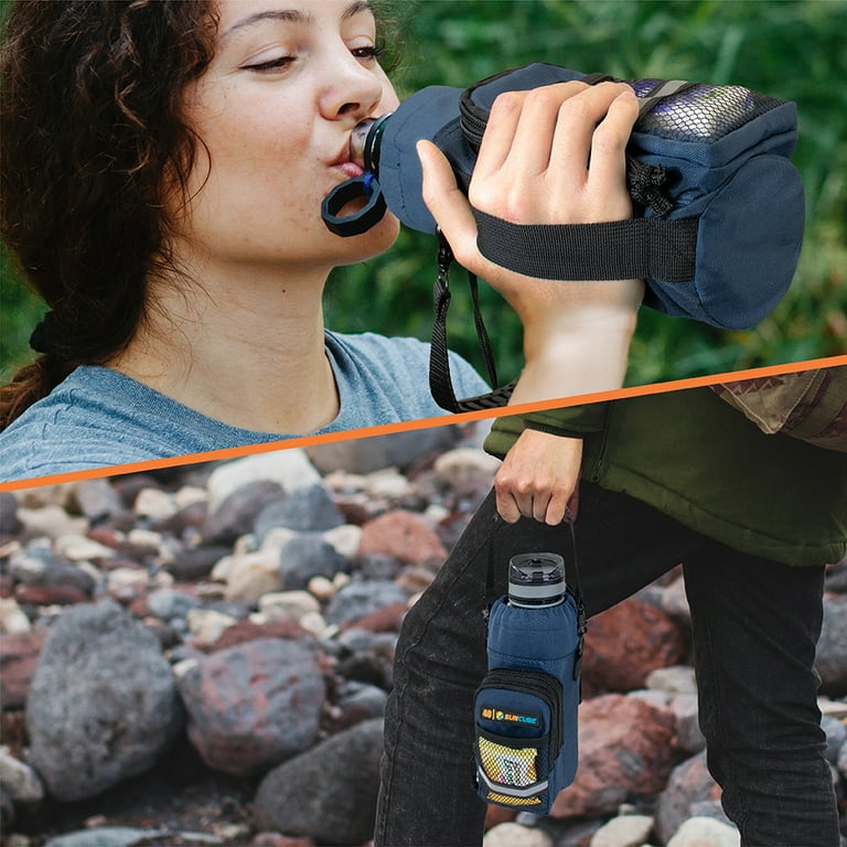 Sun Cube Insulated Water Bottle Holder with Crossbody Strap Sun Cube Insulated Water Bottle Holder with Crossbody Strap