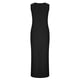 thumbnail image 5 of TaTaai Ladies V-Neck Sleeveless Solid Color Casual Dress Fashion Knee Length Design Soft Breathable Material Comfortable Dress for Daily Wear Birthday Party Work and Vacation Gift, 5 of 9