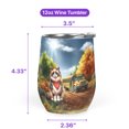 thumbnail image 5 of Goodbye Summer Ragdoll Hello Fall Time for School 12oz Stainless Steel Wine Tumbler Insulated Cup with Lid Cat Lover Kitten Owner Gifts Idea - 02014, 5 of 5