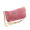 thumbnail image 1 of Bolsa de maquillaje de malla, bolsa de viaje, bonita, multiusos, transpirable, portátil, de nailon, organizador de artículos de tocador para el hogar, Rosa, 1 of 8