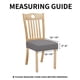 thumbnail image 4 of Funda Impermeable para Asiento de Silla de Comedor, Juego de 8, Gris, 4 of 7