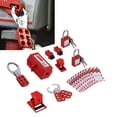 thumbnail image 1 of ANGGREK Electrical Lockout Tagout Kit Hasps Padlocks Circuit Breaker Locking Plug Lockout With Storage Bag,Circuit Breaker Lockout, 1 of 8