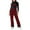 Red, variant on Letdown Women's Insulated Bib Overalls Ski Snow Bibs Pants Insulated Water_Resistant Overalls Snowboarding Winter Water_proof Pants Women (Black,L