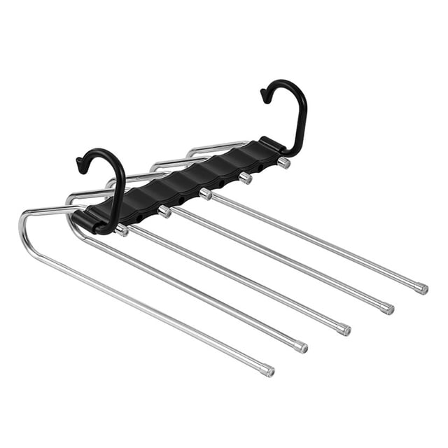 Mistaha 5-Layer Space-Saving Pant Hanger for Dormitory Wardrobe - Efficient Organization Solution for Small Spaces