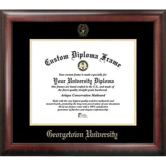 Georgetown University Gold Embossed Diploma Frame