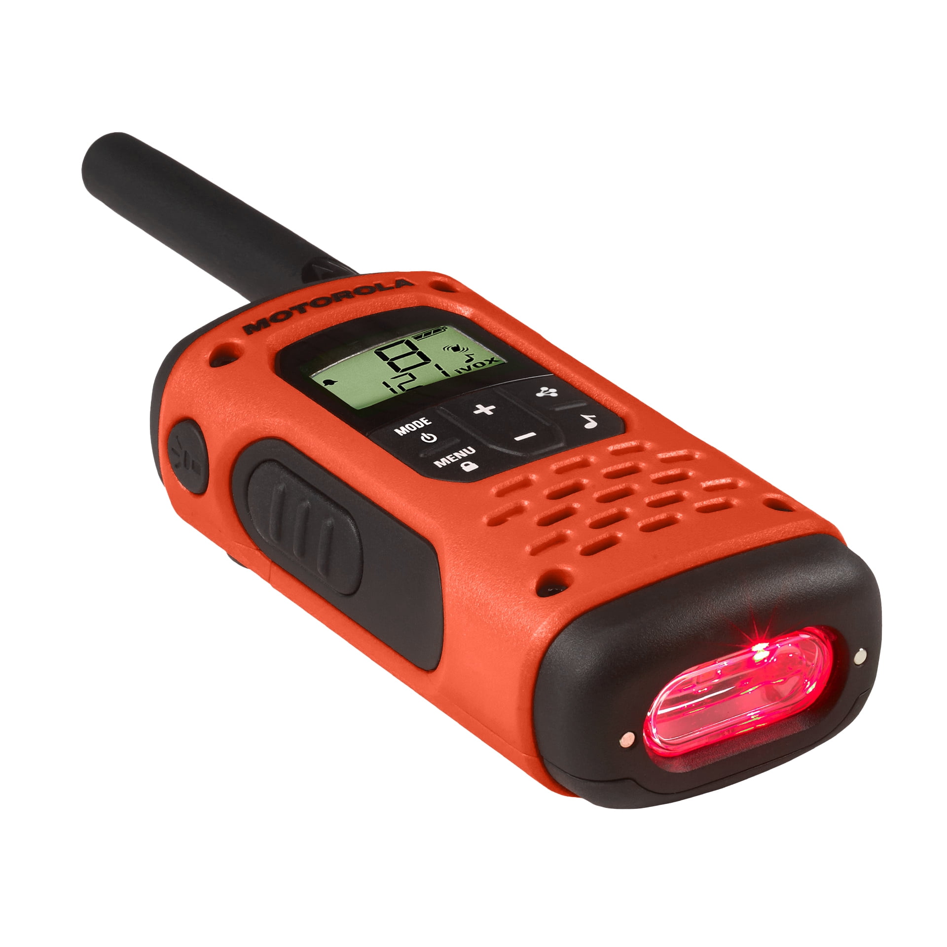 Motorola Solutions, Portable FRS, T605_H2O, Talkabout, Two-Way Radios, Rechargeable, 22 Channel, 35 Mile, Orange W/Black, 2 Pack