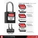 thumbnail image 3 of Juego de candados Lockout Tagout TRADESAFE, 10 candados negros con llave, 3 of 9