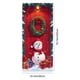 thumbnail image 3 of Linnome Christmas Door Decoration Kit - Santa Claus Themed Hanging Cloth with Border Stickers for Festive Entryways, 3 of 6