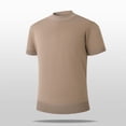 thumbnail image 4 of CONZONE Mens Base T-Shirts Short Sleeve Knit T Shirts for Men Casual Crew Neck Solid Color Lightweight Tees Soft Cozy Athletic Tops, 4 of 6