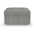 thumbnail image 6 of Flex Gray Storage Ottoman with Performance Fabric, 6 of 11