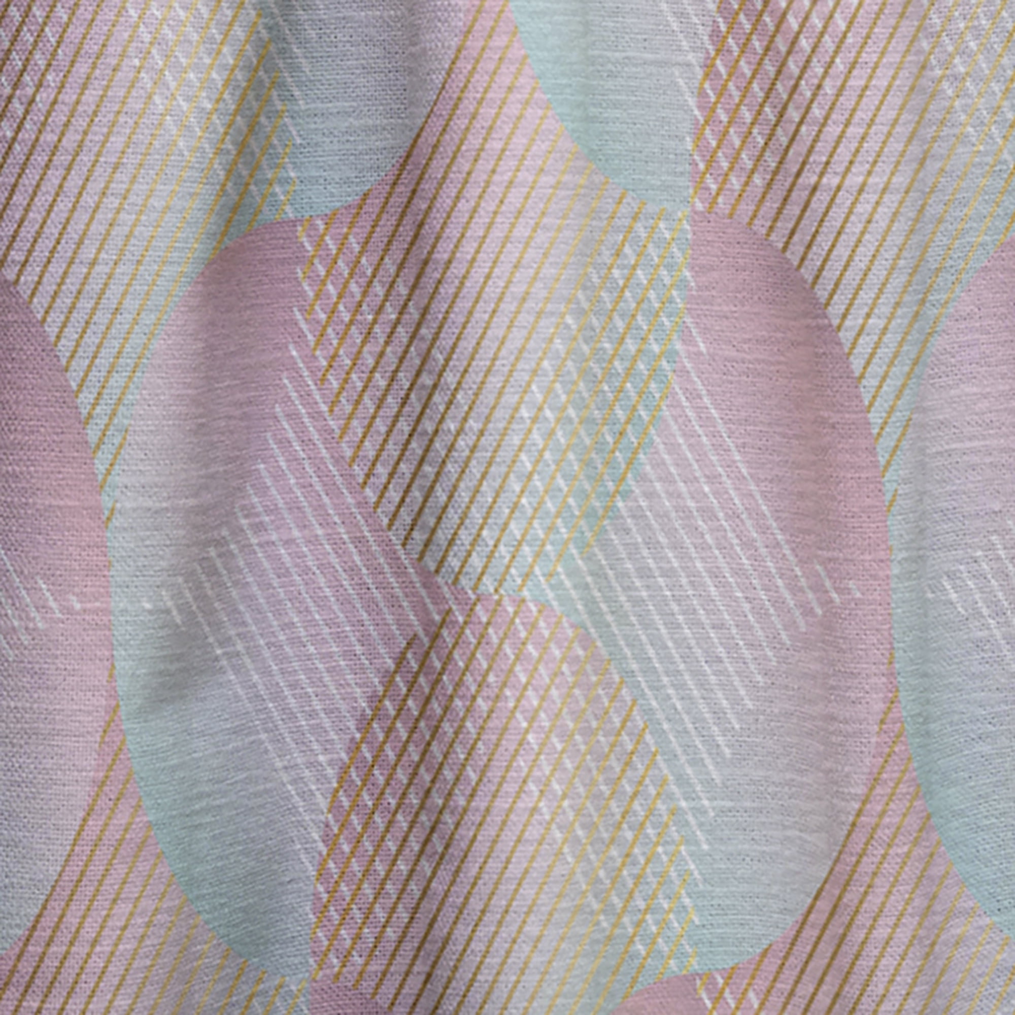 Designart 'Abstract Retro Pattern Design VII' Mid-Century Modern Curtain Panel