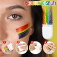 thumbnail image 2 of Paquete de 2 pinturas faciales Pride Rainbow, lápiz de cera con color de la bandera del arco iris del orgullo gay para el cuerpo de la cara, accesorios de maquillaje LGBT oso de fresa Hogar, 2 of 5