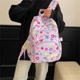 thumbnail image 5 of Weebloom Large School Backpack For Kids Girls Cute 3Pcs School Bags Set 3 Piece Floral Bookbag Middle High School College Purple, 5 of 5