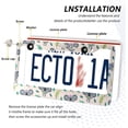 thumbnail image 4 of Cute Cartoon Koala License Plate Frame - 2 Pack Universal Stainless Steel License Plate Holder with Screws & Chrome Caps, 2 Holes Car License Plate Cover for US Vehicles Decorative, 4 of 7