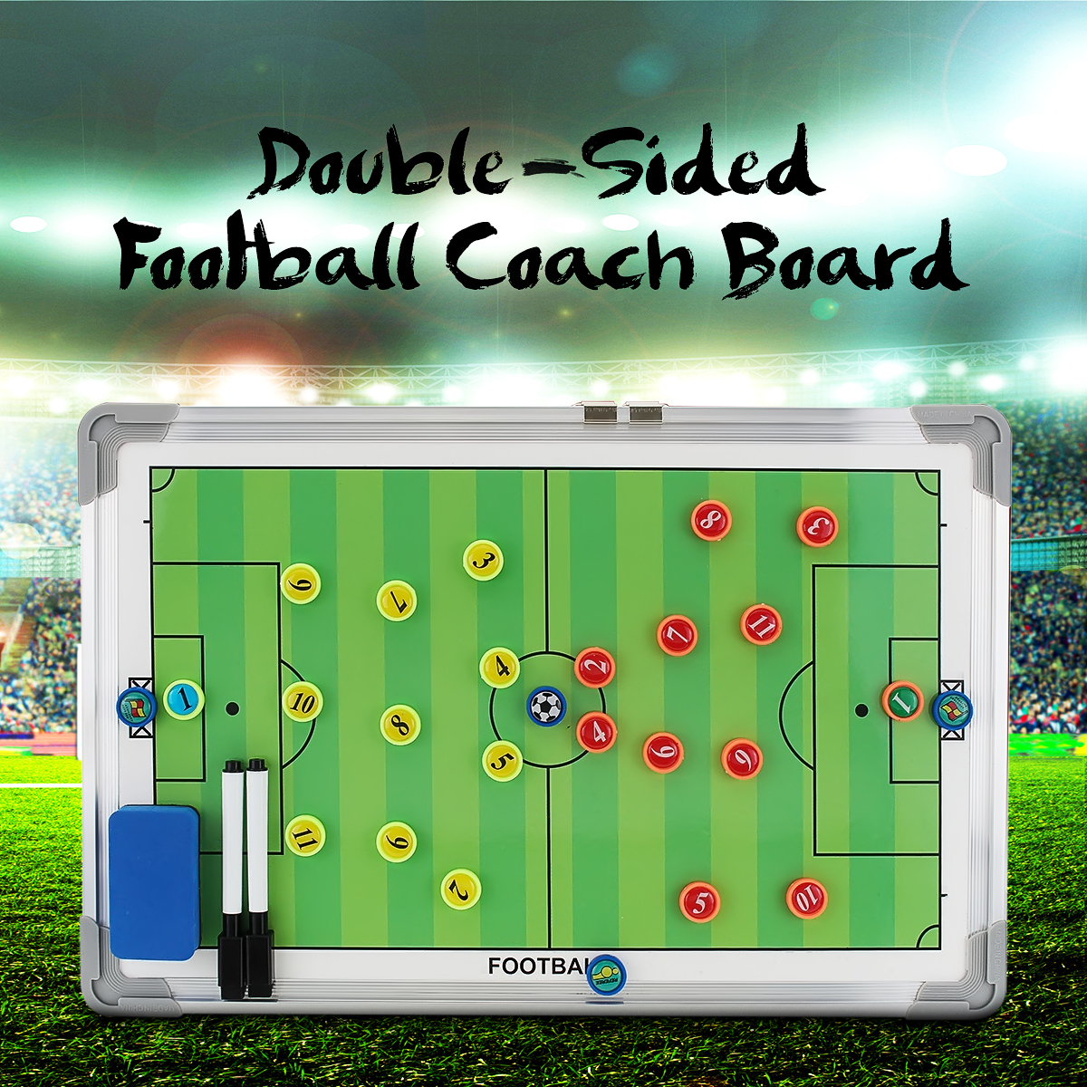 Precision Double-Sided Folding Soccer Tactics Board 90x120cm Precision Double-Sided Folding Soccer Tactics Board 90x120cm