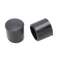 thumbnail image 3 of 50 Pcs Black Rubber PVC Flexible Round End Cap Round 12mm Foot Cover, 3 of 5