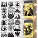 thumbnail image 1 of 18 hojas de pegatinas de transferencia de 9,9 x 9,1 cm y calcomanías de gato negro para casa, para frascos de vidrio, muebles, jarrones, decoraciones de vidrio, manualidades., 1 of 9