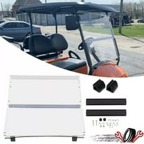 For Club Car Precedent 2004-UP Golf Cart Fold Down Windshield Clear PC