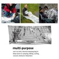 thumbnail image 3 of Manta de Emergencia, Manta Térmica Con Revestimiento de Aluminio Pet, Manta de Supervivencia Con 5 pianas para acamp y caminar, 3 of 7