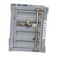 thumbnail image 4 of Mesita de noche de estilo industrial, portátil, con apertura de puerta izquierda, de metal, contenedor, caja de almacenamiento para baño, hogar, bar Gris, 4 of 8