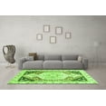thumbnail image 3 of Ahgly Company Indoor Round Abstract Green Modern Area Rugs, 4' Round, 3 of 4