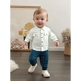 thumbnail image 5 of BemeyourBBs Toddler Baby Boys Button Down Up Shirt Kids Dress Shirts Cotton Solid Spring Fall Winter Clothes Casual Long Sleeve Shirt With Chest Pockets, 5 of 9