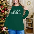 thumbnail image 5 of Women's Christmas Sweatshirts Casual Crew Neck Blouses Top Xmas Holiday Winter Sweater Christmas Letter Printed Long Sleeve Shirts Pullover, 5 of 8